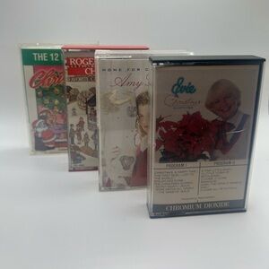 Christmas cassettes, vintage, all Tapes included with original case